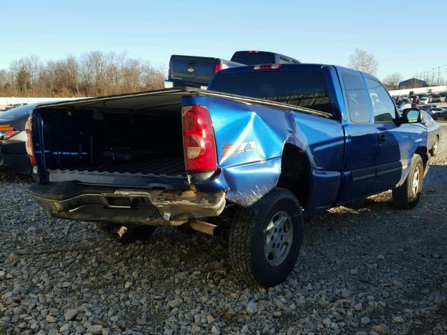 1GCEK19T73E238356 - 2003 CHEVROLET SILVERADO BLUE photo 4