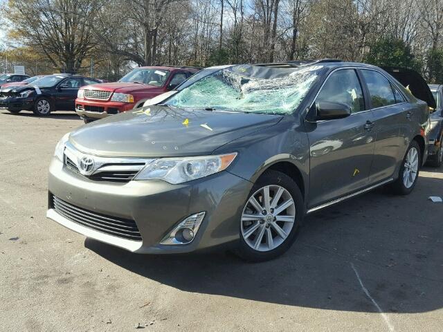4T1BF1FK5CU559073 - 2012 TOYOTA CAMRY BASE GREEN photo 2