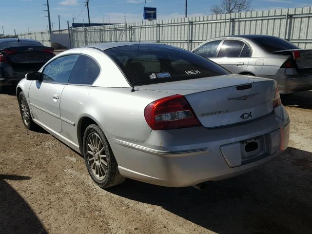 4C3AG52H15E021906 - 2005 CHRYSLER SEBRING LI SILVER photo 3