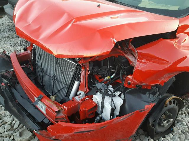 1G1JB5SH0H4142876 - 2017 CHEVROLET SONIC LS RED photo 9