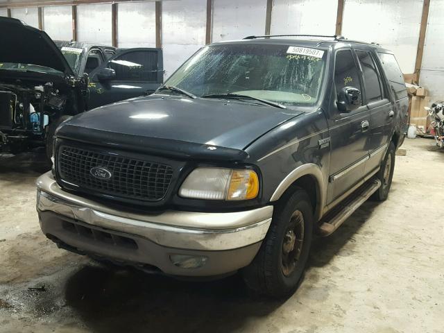 1FMFU18L61LA37293 - 2001 FORD EXPEDITION BLACK photo 2