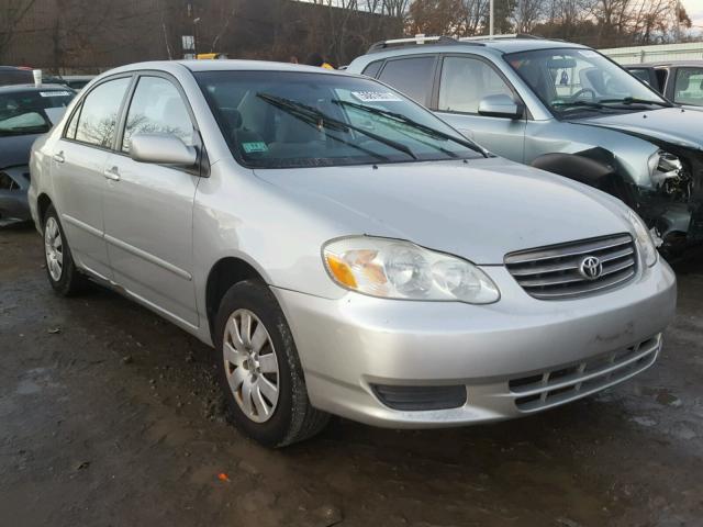 2T1BR32E34C281263 - 2004 TOYOTA COROLLA CE SILVER photo 1