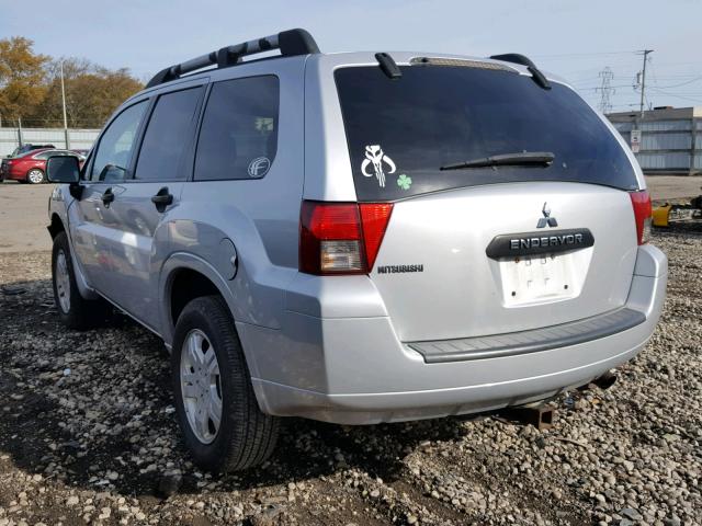 4A4MN21S18E031778 - 2008 MITSUBISHI ENDEAVOR L SILVER photo 3