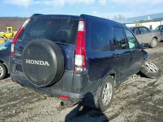 JHLRD78812C063188 - 2002 HONDA CR-V EX BLUE photo 4