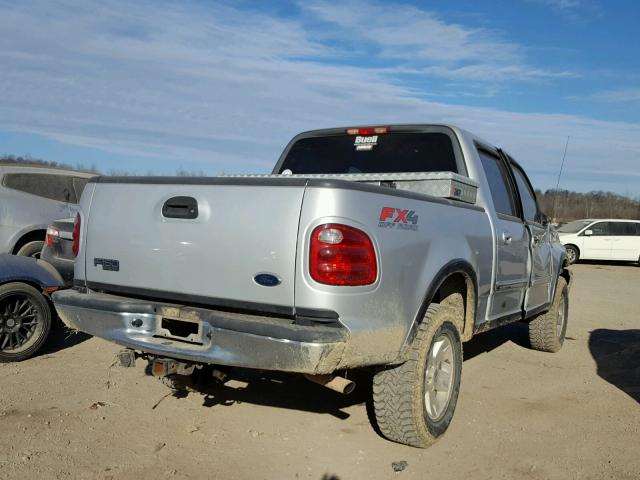 1FTRW08L63KB30619 - 2003 FORD F150 SUPER SILVER photo 4