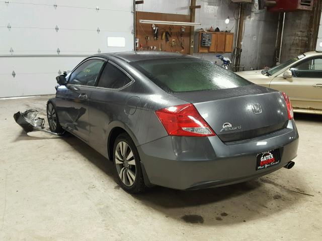 1HGCS1B35BA007660 - 2011 HONDA ACCORD LX- GRAY photo 3