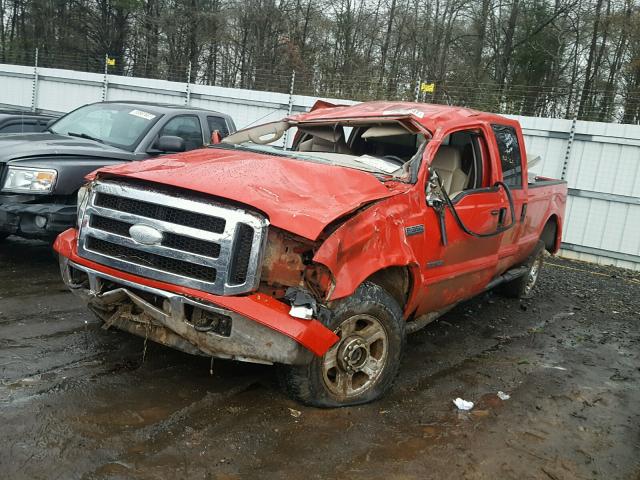 1FTWW31PX7EA61083 - 2007 FORD F350 SRW S RED photo 2