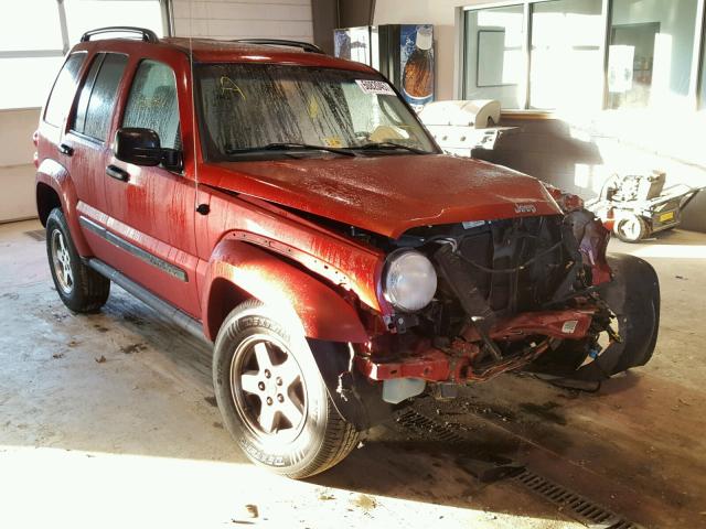 1J4GL38K15W684682 - 2005 JEEP LIBERTY RE RED photo 1