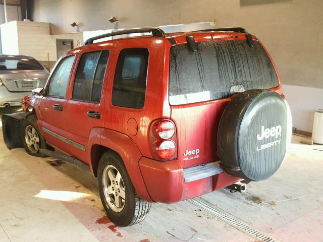 1J4GL38K15W684682 - 2005 JEEP LIBERTY RE RED photo 3
