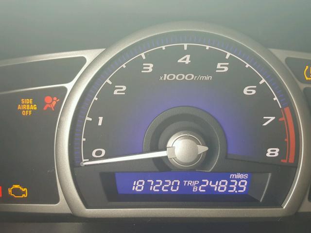 2HGFA16629H325588 - 2009 HONDA CIVIC GRAY photo 8