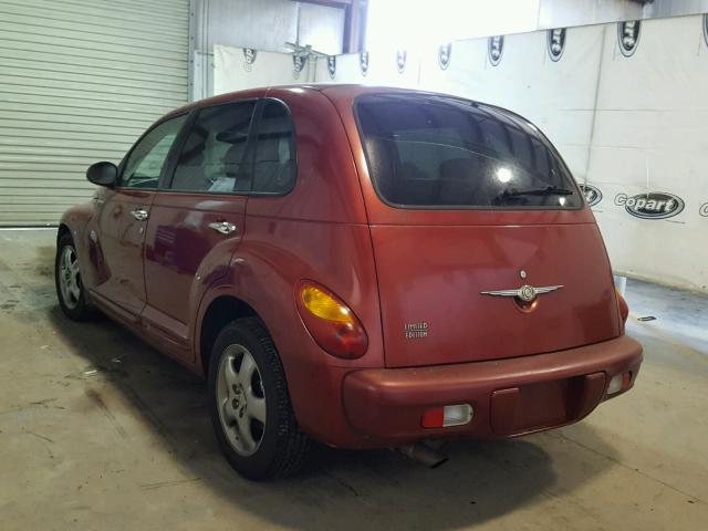 3C8FY68B62T280846 - 2002 CHRYSLER PT CRUISER RED photo 3