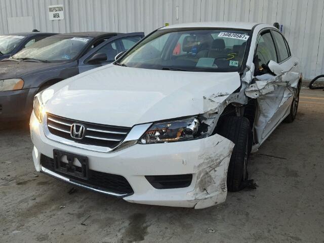 1HGCR2F39EA229375 - 2014 HONDA ACCORD LX WHITE photo 2