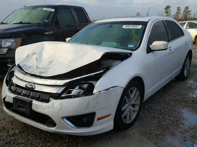 3FAHP0JA1BR196545 - 2011 FORD FUSION SEL WHITE photo 2