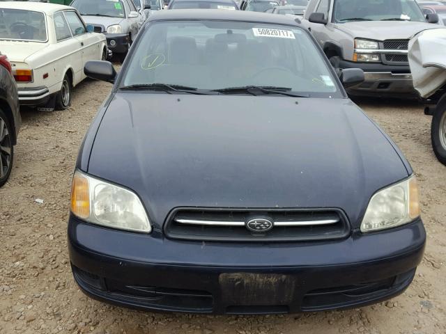 4S3BE635717210589 - 2001 SUBARU LEGACY L BLUE photo 9