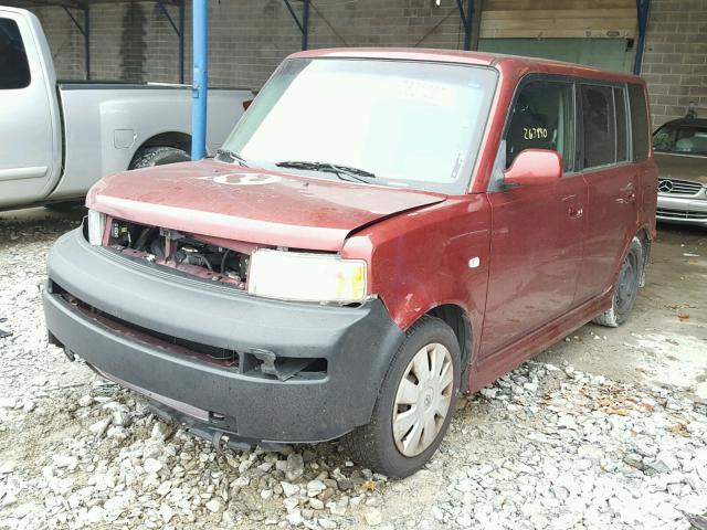 JTLKT324864124895 - 2006 TOYOTA SCION XB BURGUNDY photo 2