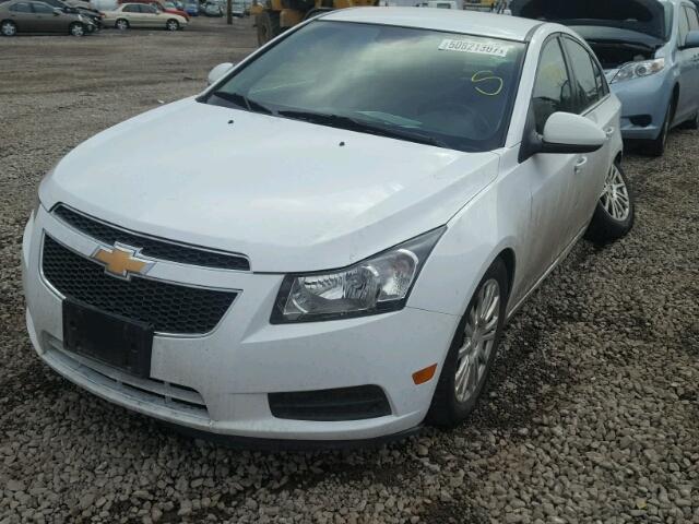 1G1PH5SB4D7237874 - 2013 CHEVROLET CRUZE ECO WHITE photo 2