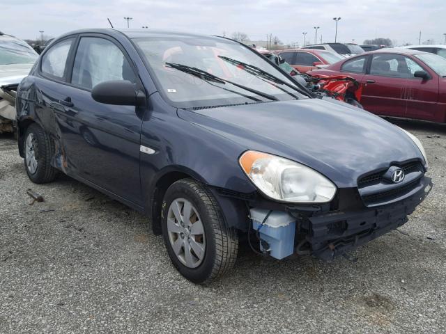 KMHCM36C28U055862 - 2008 HYUNDAI ACCENT GS BLUE photo 1