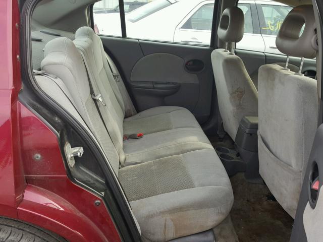 1G8AL55F96Z164707 - 2006 SATURN ION LEVEL MAROON photo 6