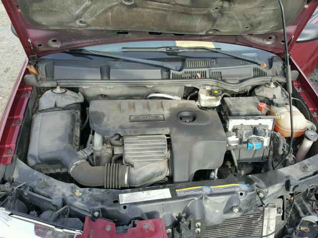 1G8AL55F96Z164707 - 2006 SATURN ION LEVEL MAROON photo 7