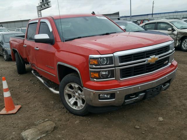 3GCUKSEC2EG123540 - 2014 CHEVROLET SILVERADO RED photo 1