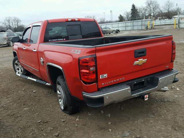 3GCUKSEC2EG123540 - 2014 CHEVROLET SILVERADO RED photo 3