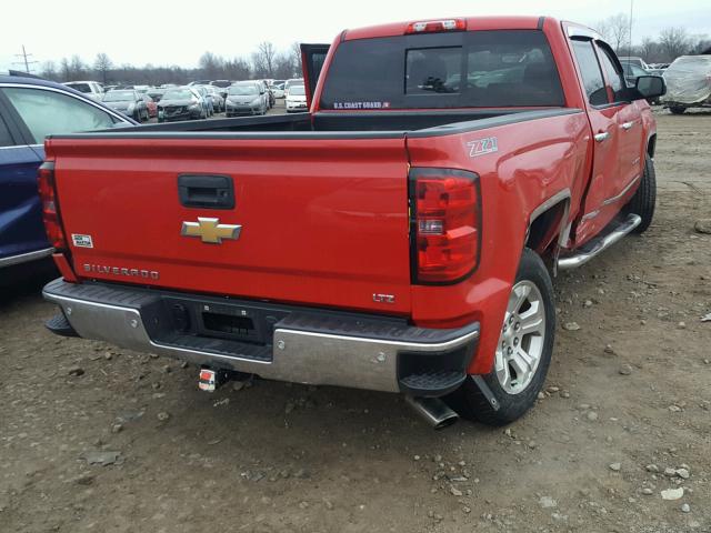 3GCUKSEC2EG123540 - 2014 CHEVROLET SILVERADO RED photo 4