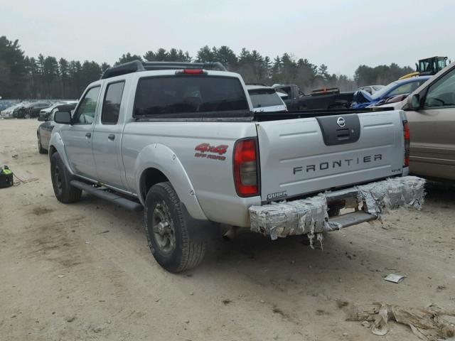 1N6ED29Y53C470068 - 2003 NISSAN FRONTIER C SILVER photo 3