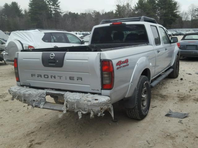 1N6ED29Y53C470068 - 2003 NISSAN FRONTIER C SILVER photo 4