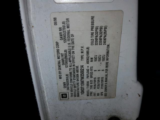 1GKDT13W7W2568214 - 1998 GMC JIMMY İki rəngli foto 10
