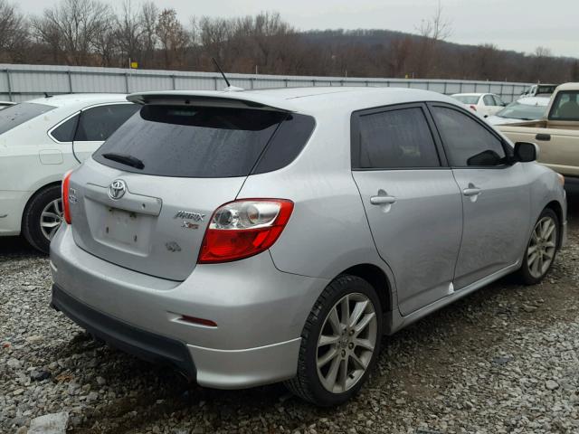 2T1GE40E49C001173 - 2009 TOYOTA COROLLA MA SILVER photo 4