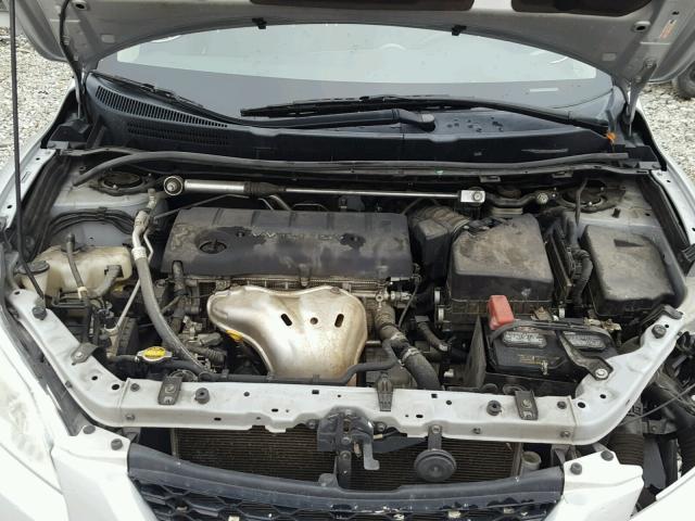 2T1GE40E49C001173 - 2009 TOYOTA COROLLA MA SILVER photo 7