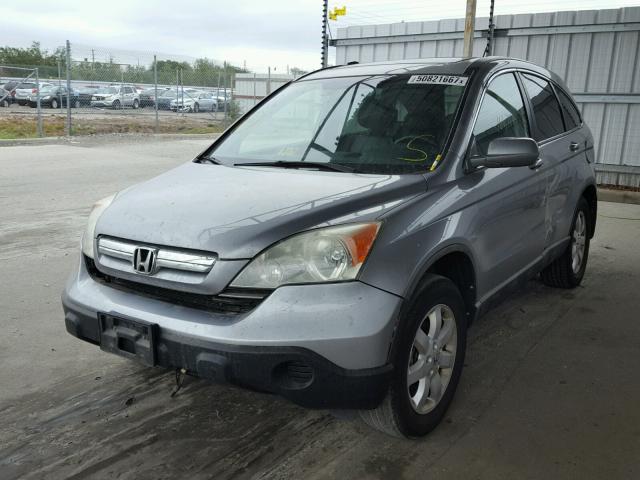 5J6RE48768L012076 - 2008 HONDA CR-V EXL SILVER photo 2