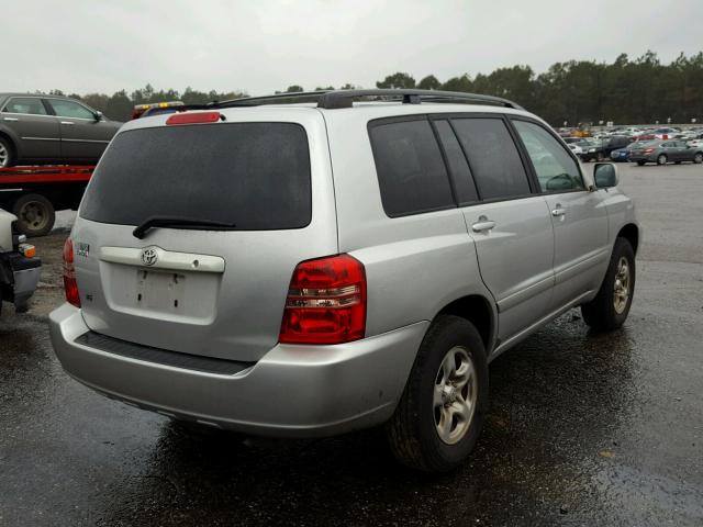 JTEGF21A020061802 - 2002 TOYOTA HIGHLANDER SILVER photo 4