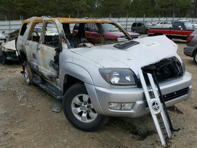 JTEZU14R138005378 - 2003 TOYOTA 4RUNNER SR SILVER photo 1