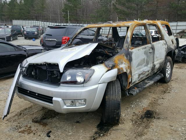 JTEZU14R138005378 - 2003 TOYOTA 4RUNNER SR SILVER photo 2