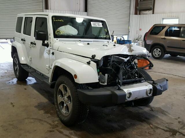 1C4BJWEG7HL567184 - 2017 JEEP WRANGLER U WHITE photo 1