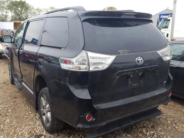 5TDXK3DC5DS310629 - 2013 TOYOTA SIENNA SPO BLACK photo 3