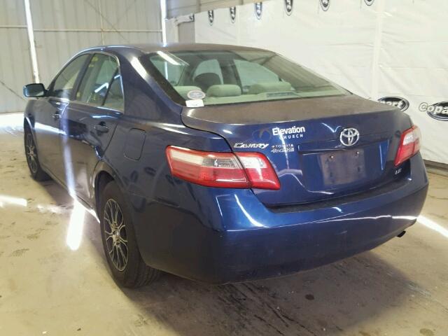 4T1BE46K78U222271 - 2008 TOYOTA CAMRY CE BLUE photo 3