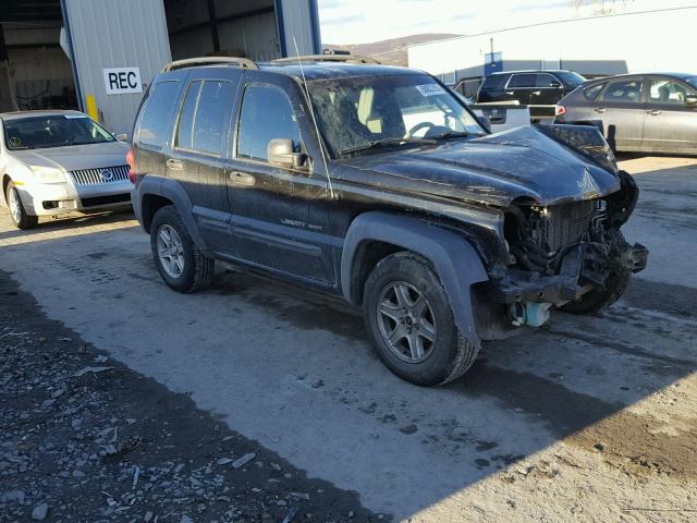 1J4GL48K83W648619 - 2003 JEEP LIBERTY SP BLACK photo 1