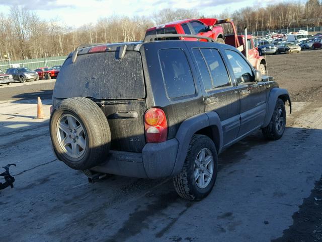 1J4GL48K83W648619 - 2003 JEEP LIBERTY SP BLACK photo 4