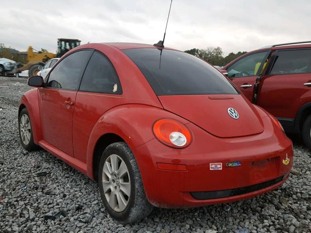 3VWPW31C09M517393 - 2009 VOLKSWAGEN NEW BEETLE 红色 照片 3