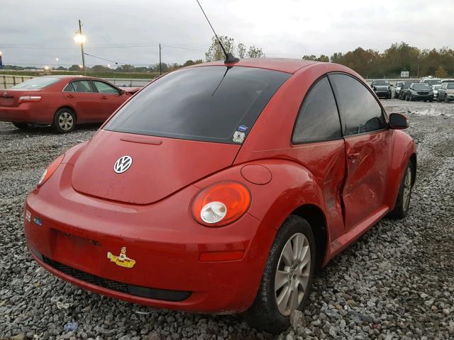 3VWPW31C09M517393 - 2009 VOLKSWAGEN NEW BEETLE RED photo 4