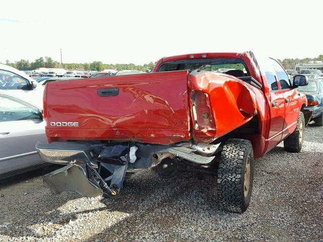 1D7HA18D74S762903 - 2004 DODGE RAM 1500 S RED photo 4