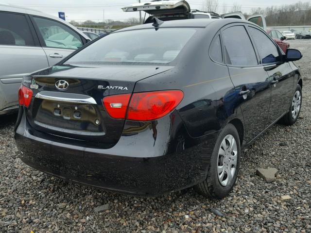 KMHDU4AD2AU206991 - 2010 HYUNDAI ELANTRA BL BLACK photo 4