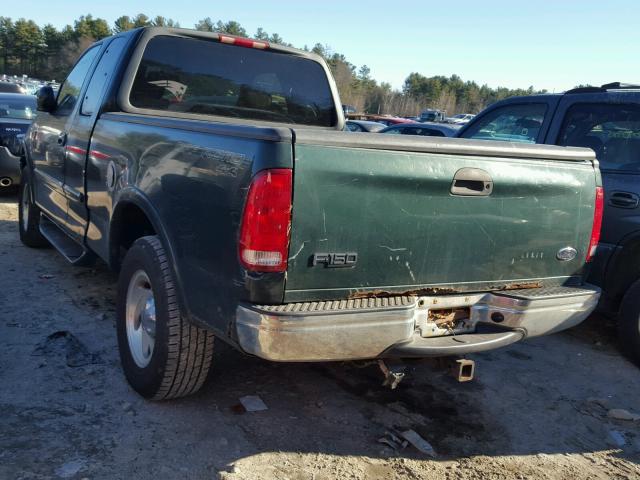 1FTRX18L11NA47002 - 2001 FORD F150 GREEN photo 3