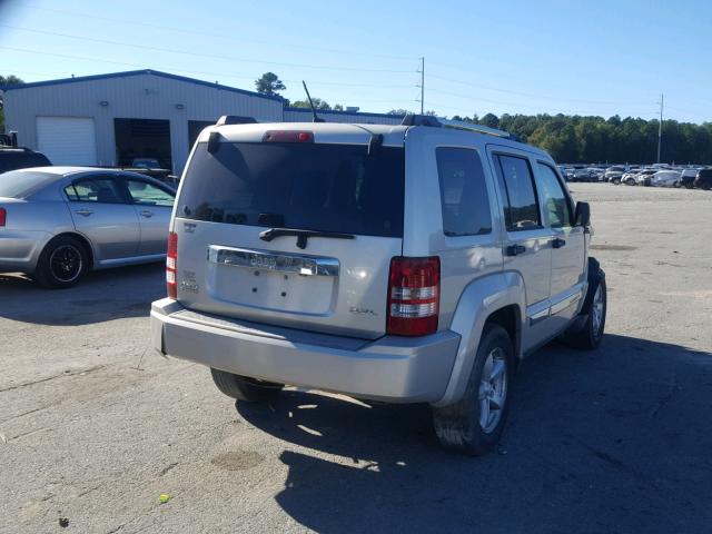 1J8GN58KX8W237325 - 2008 JEEP LIBERTY LI SILVER photo 4