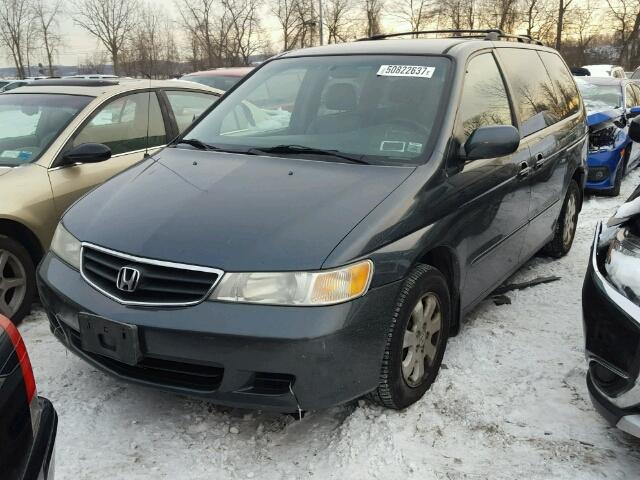 5FNRL18974B024598 - 2004 HONDA ODYSSEY EX GREEN photo 2