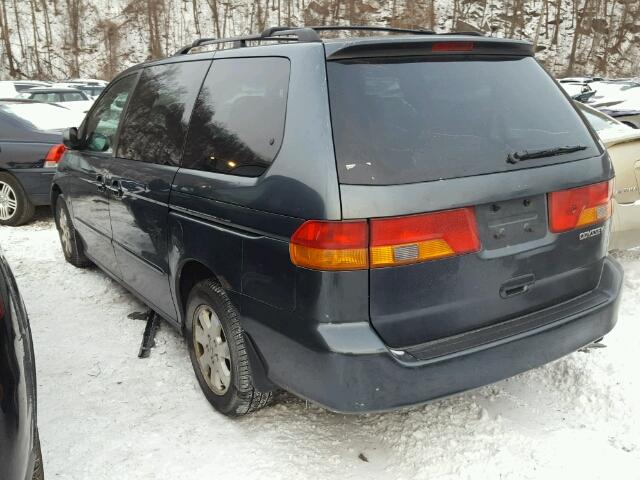 5FNRL18974B024598 - 2004 HONDA ODYSSEY EX GREEN photo 3