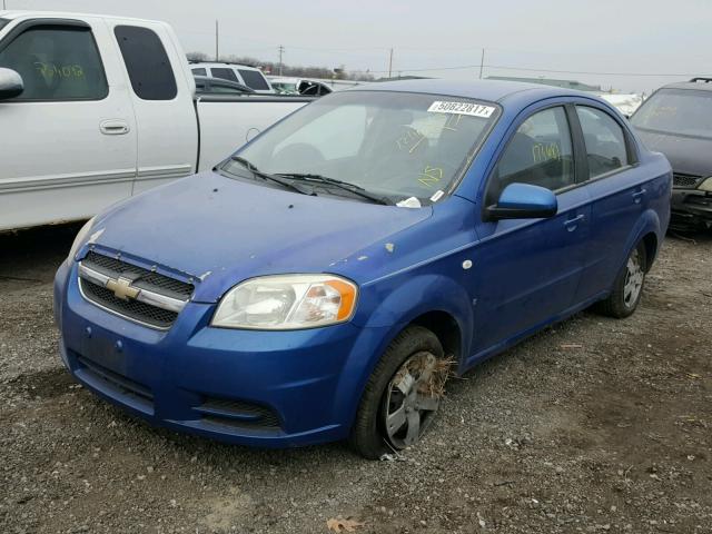 KL1TD56658B107210 - 2008 CHEVROLET AVEO BASE BLUE photo 2