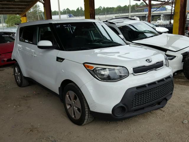 KNDJN2A24E7004357 - 2014 KIA SOUL WHITE photo 1